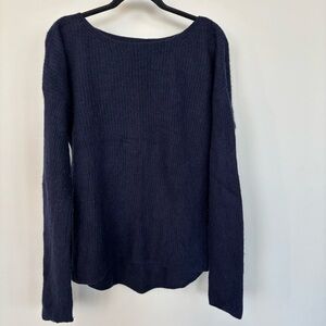 Outerknown Navy Blue Cashmere and Wool Blend Sweater Size M